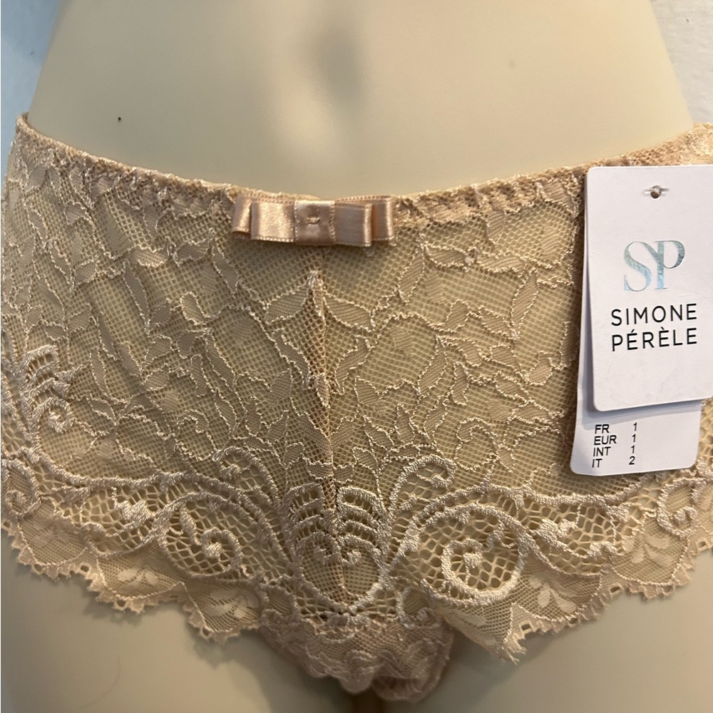 Simone Perele lace nude boy short size XS- NWT